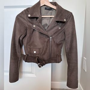 Aritzia (Talula) suede motto jacket